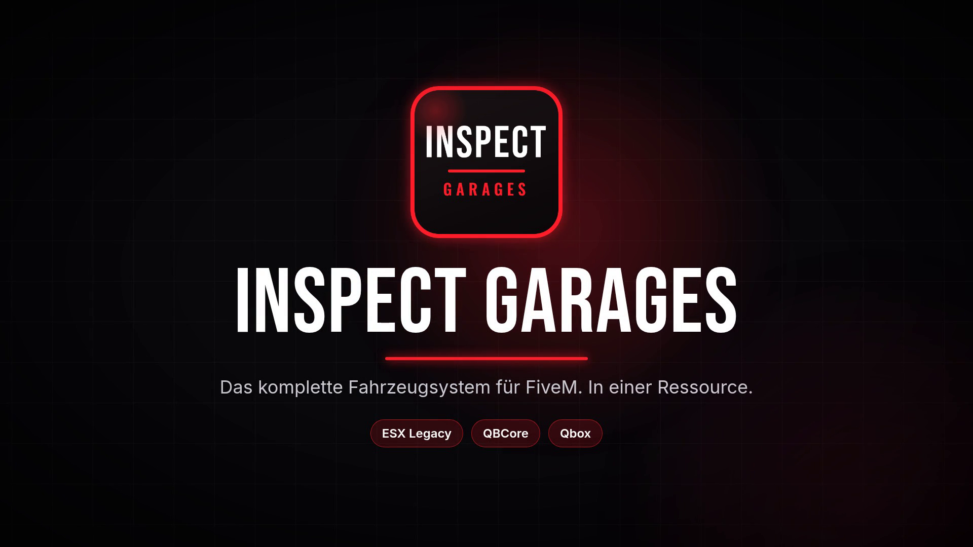 INSPECT Garages – Das komplette Fahrzeug-System für FiveM